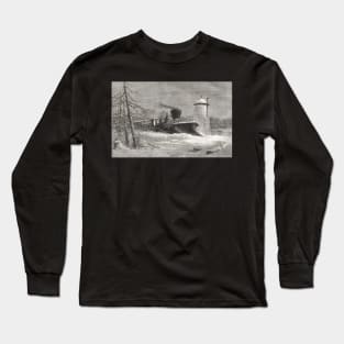 Snow Plough, Grand Trunk Railway, Canada Long Sleeve T-Shirt